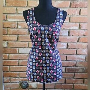 Forever 21 Colorful Owl Print Top